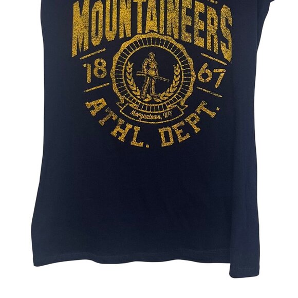 West Virginia Mountaineers Graphic Tshirt Womens Small Blue Fanwear - Picture 4 of 8